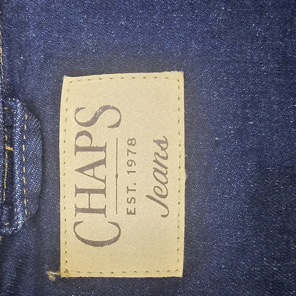 CHAPS Denim‎ Men's Jeans Jacket Size XL Navy Blue stretch - Picture 6 of 10